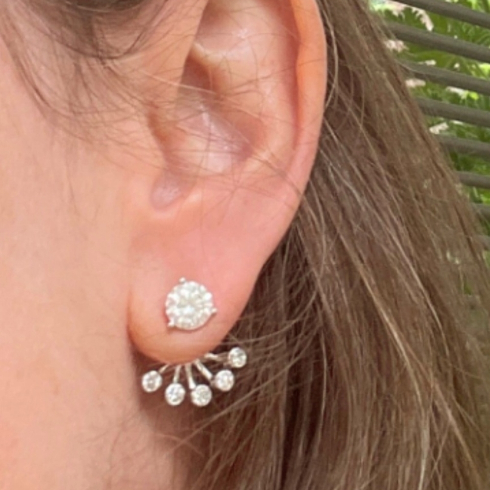 Diamond Earring Jackets - Pair